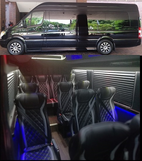 12 Passenger Mercedes Sprinter Party Bus Rental Atlanta